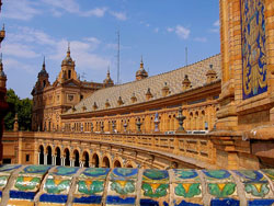 The Plaza D Espana In Seville